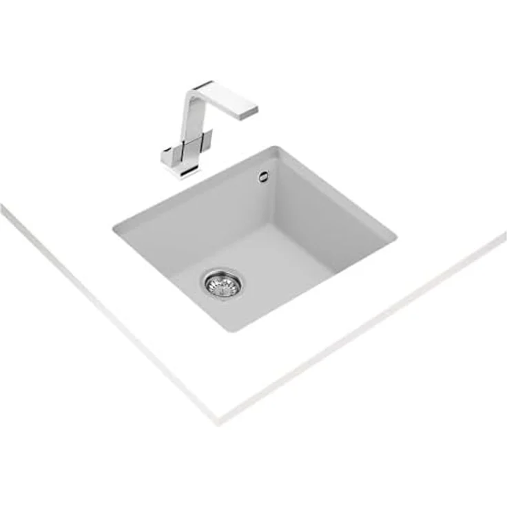 TEKA Quadrat 50.40 TG, Rechteckiges Spülbecken Zubehör, Durchsichtig, für bündige Montage – Bild 3