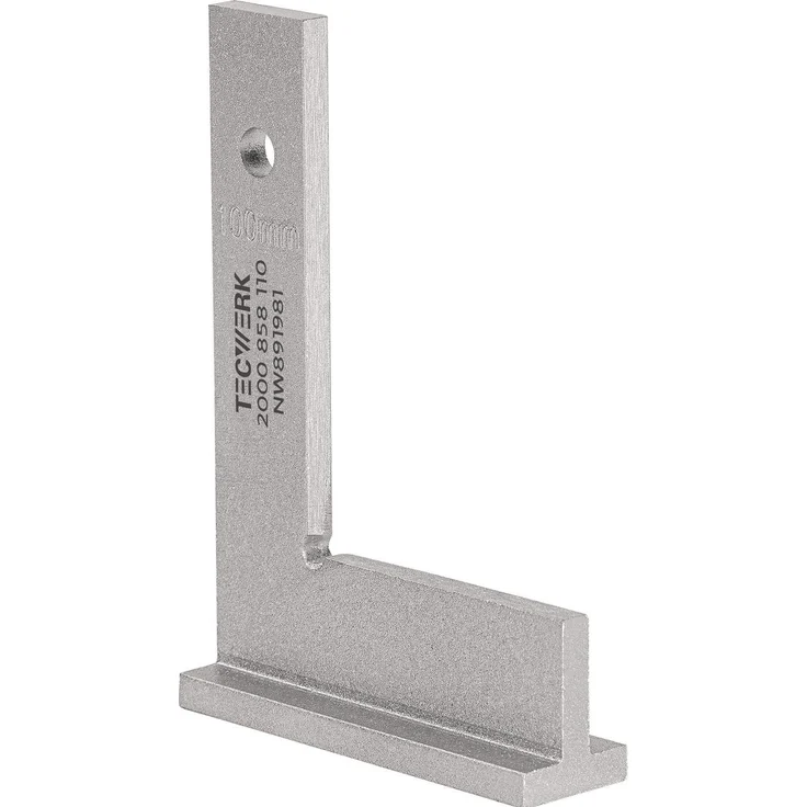 Tecwerk Winkelmesser, Schlosserwinkel 1000 x 500 mm aus verzinktem Stahl mit freigelegten Anschlagecken
