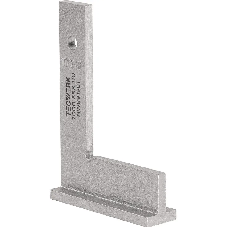 Tecwerk Winkelmesser, Schlosserwinkel 1000 x 500 mm aus verzinktem Stahl mit freigelegten Anschlagecken