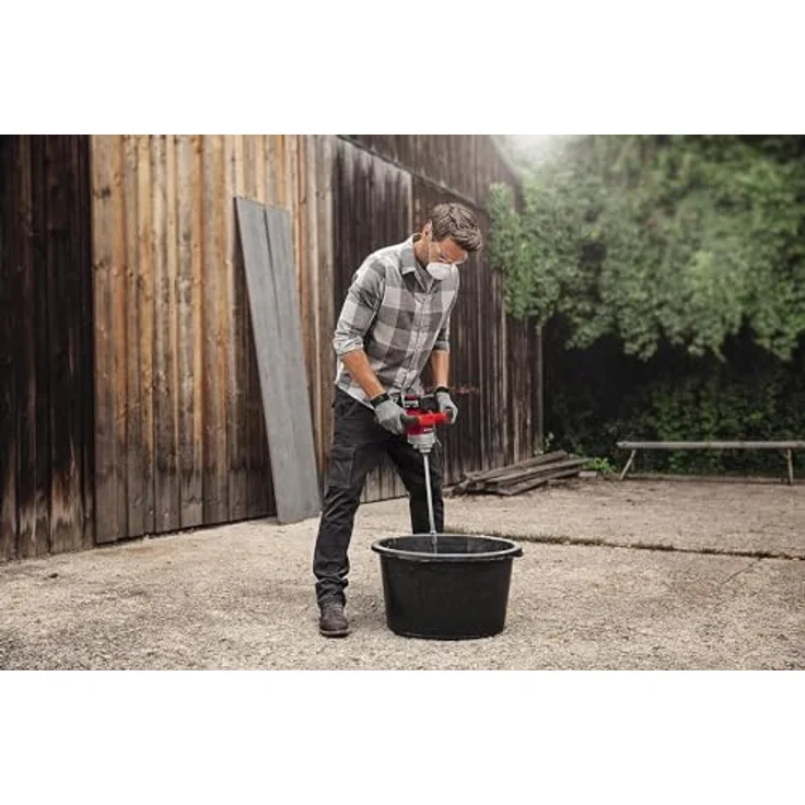Einhell Akku-Farbmörtelrührer TE-MX 18 Li-Solo Power X-Change PXC (Li-Ion, 18 V, Drehzahl-Elektronik für material- & anwendungsgerechtes Arbeiten, ohne Akku und Ladegerät) – Bild 3