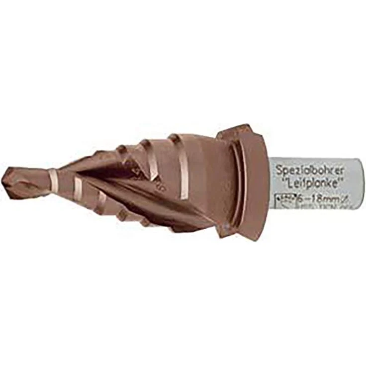 Exact Spezial Stufenbohrer zur Leitplankenmontage HSS TiCN 6-18mm, mit 3-Flächenschaft und integriertem Anschlagring – Bild 2
