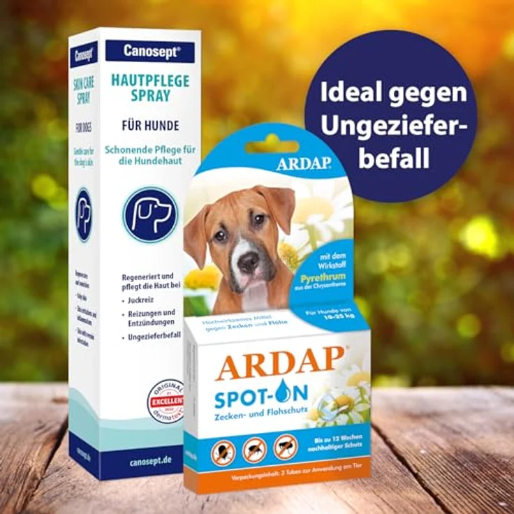 Canosept Hautpflege Spray für Hunde, 250ml - Regenerierende Lotion gegen Juckreiz und Hautreizungen, natürliche Wirkstoffe – Bild 7