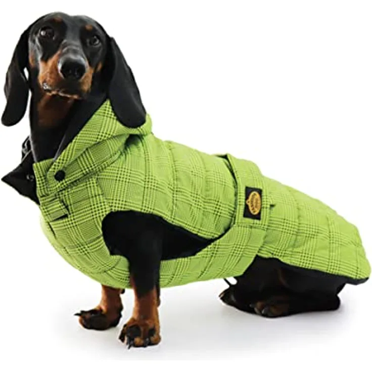 Fashion Dog wasserdichter Hunde-Steppmantel speziell für Dackel - 36 cm