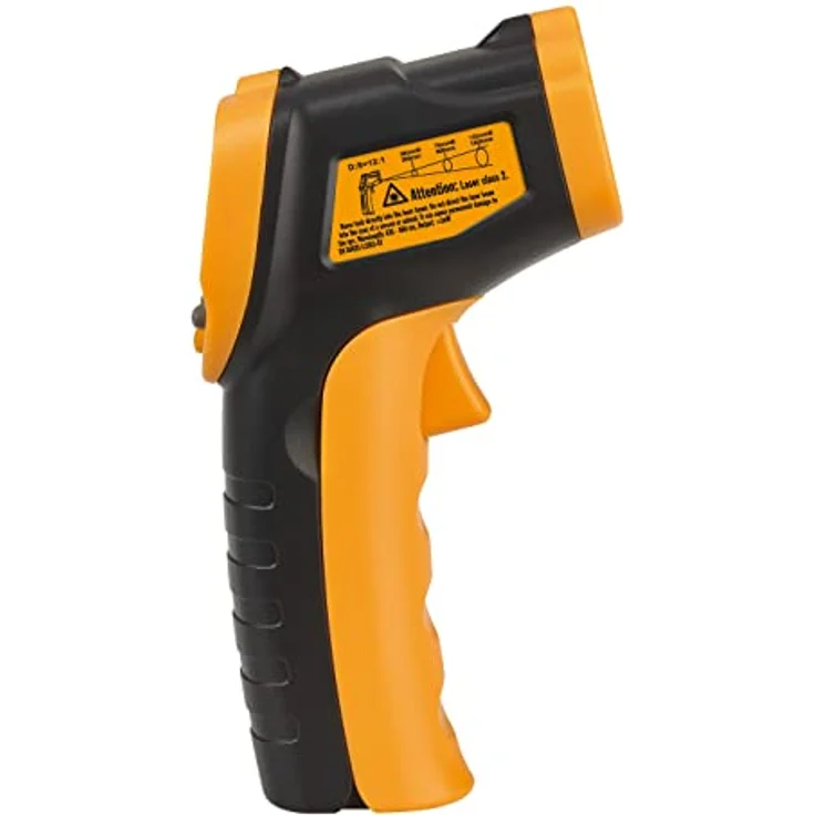 TFA Dostmann Digitales Infrarot-Thermometer Ray Light, 31.1143.13, berührungsloses Messen der Oberflächentemperatur, gemäß HACCP, Messdauer unter 1 Sek, schwarz/orange – Bild 2