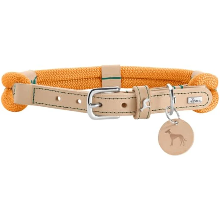 HUNTER Halsband Malia Farbe apricot/Natur, Größe 65 - Geschmeidig und strapazierfähig, Made in Germany – Bild 1