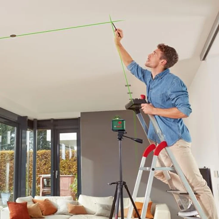 BOSCH Punkt- und Linienlaser AdvancedLevel 360 Set, Kreuzlinien-Laser mit grüner Lasertechnologie - im Karton – Bild 4
