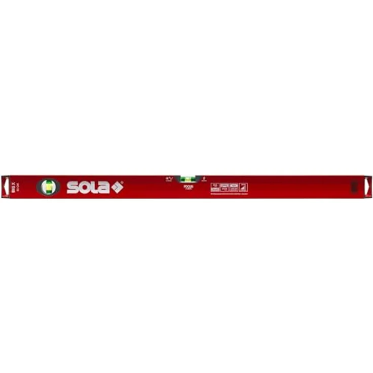 SOLA - BIGX80 Wasserwaage L.80cm BIG X Libelle/Lupeneffekt/Alu.-Profil – Bild 9
