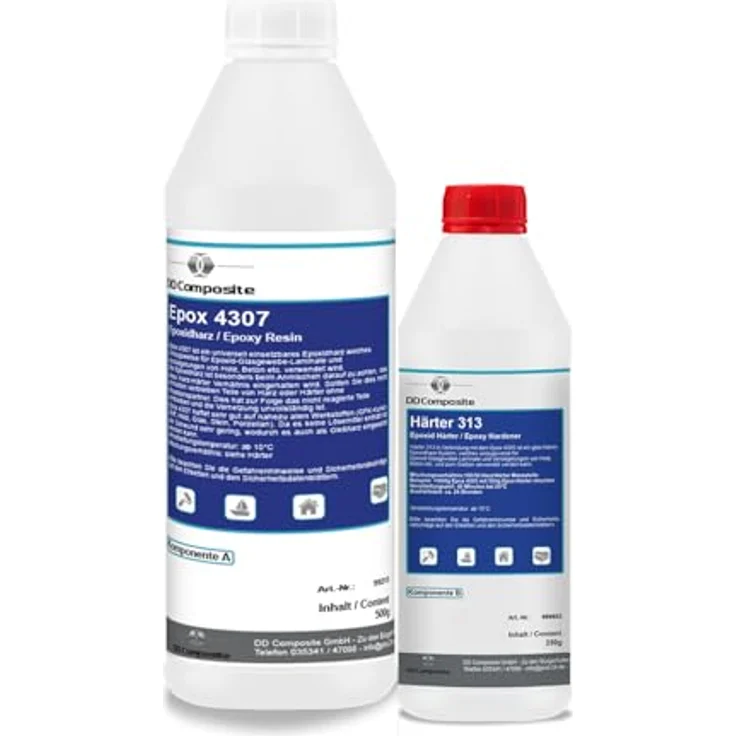 DD Composite Epox 4307 + Härter 313, 500g Epoxidharz mit hoher Haftung und Chemikalienbeständigkeit – Bild 1