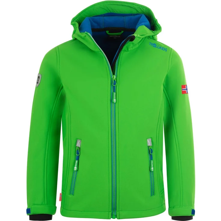 TROLLKIDS Softshelljacke Trollfjord Wasserabweisend, winddicht, flexibel-elastisch, warm, blau – Bild 1