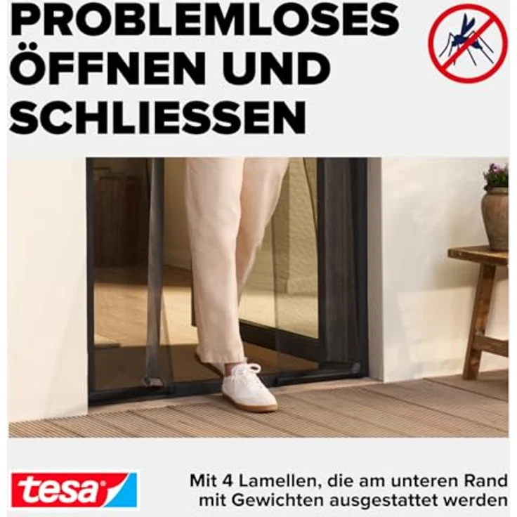 Tesa Fliegengitter Lamellentür tesa Insect Stop Standard 0,95x2,20m we – Bild 7