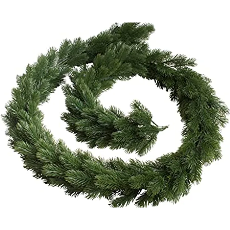 Botanic-Haus Künstliche Tannengirlande Bavaria rundgebunden, 180 cm, ideal für Weihnachtsdekoration