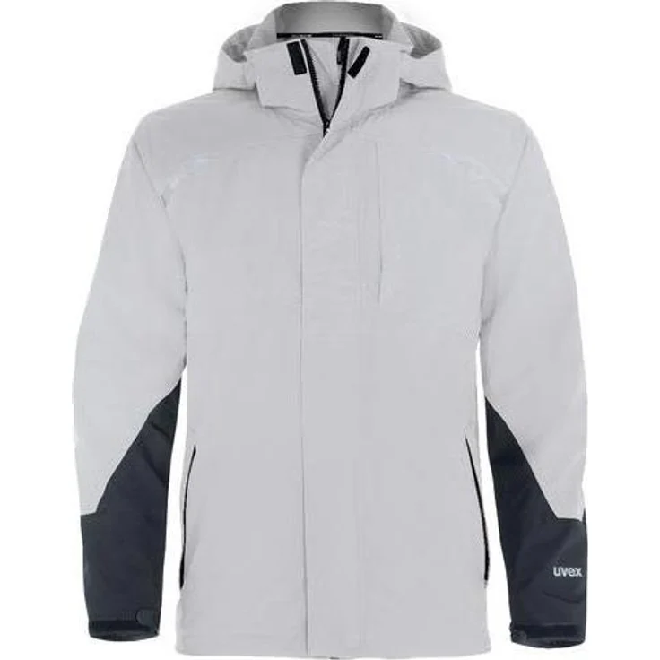 Uvex Safety, Wetterjacke uvex suXXeed craft, 3-in-1, atmungsaktiv 7.000 MVP, wasserdicht 8.000 mm, weiß, 3XL