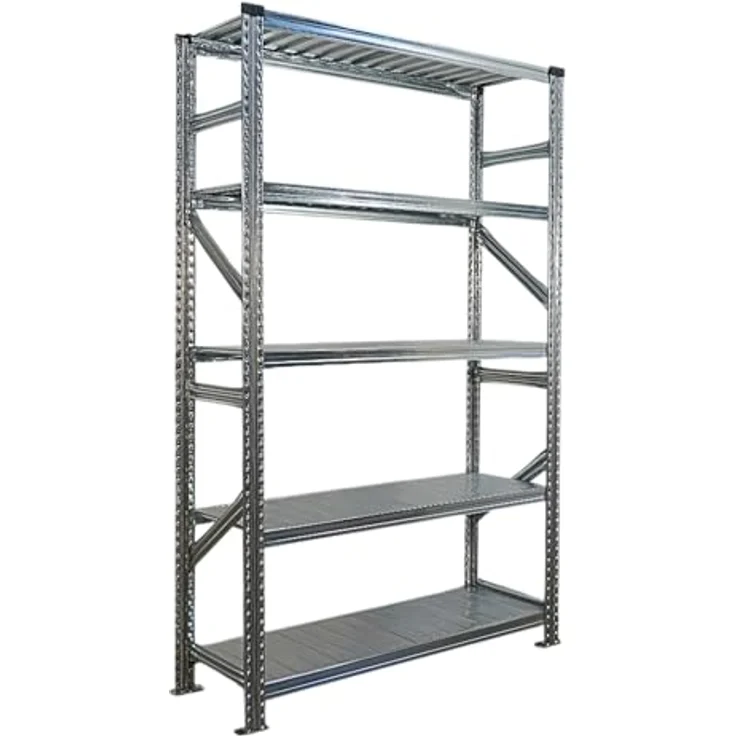 Proregal PROXIMO Metallregal Fachbodenregal, 200x240x50 cm, 5 Böden, Traglast 200 kg pro Boden, verzinkter Stahl – Bild 5