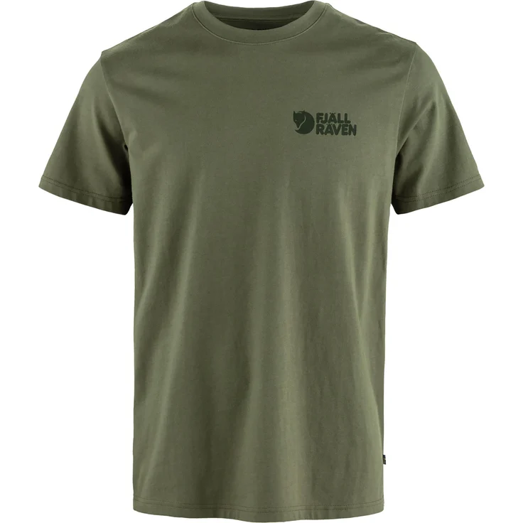 Fjällräven Heavy Classic T-Shirt, Herren Shirt aus Biobaumwolle, Grün, Größe L