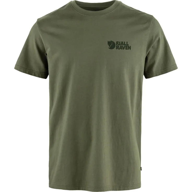 Fjällräven Heavy Classic T-Shirt, Herren Shirt aus Biobaumwolle, Grün, Größe L