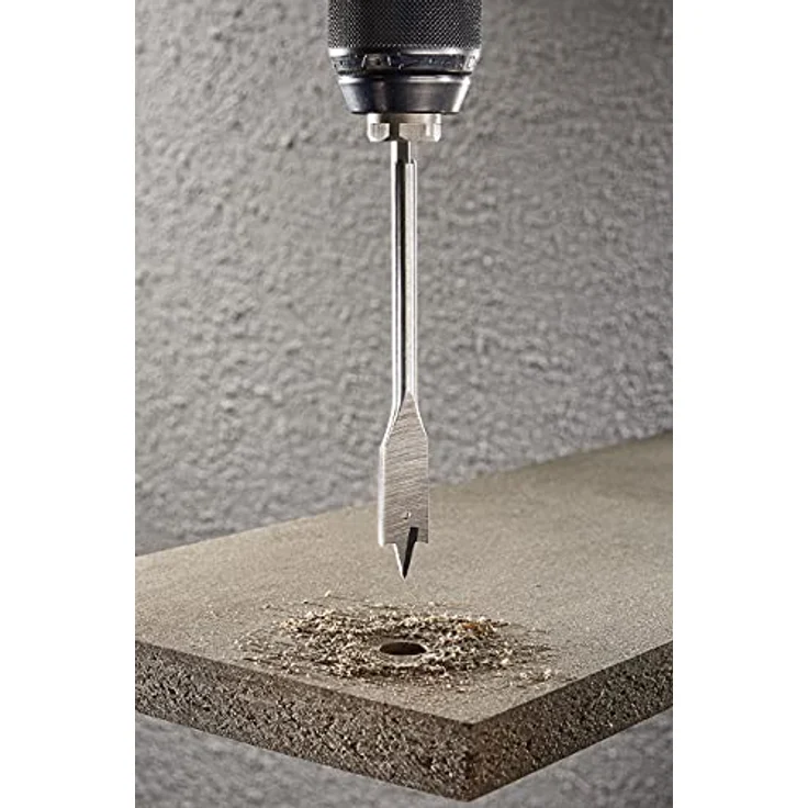 Wolfcraft Flachfräsbohrer 7634000, Ø 14 mm Sechskant Forstnerbohrer für Holzarbeiten – Bild 3