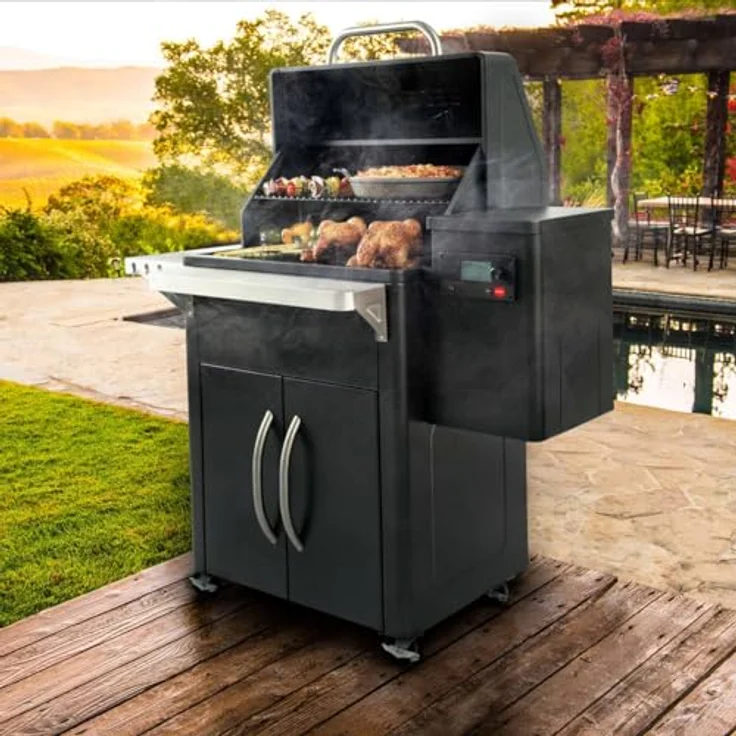 Traeger Silverton 620 Pelletgrill, 4065 cm² Grillfläche, inkl. Abdeckhaube und App-Steuerung mit WiFire-Technologie – Bild 9