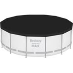 Bestway PVC-Abdeckplane Ø 427 cm, schwarz, rund