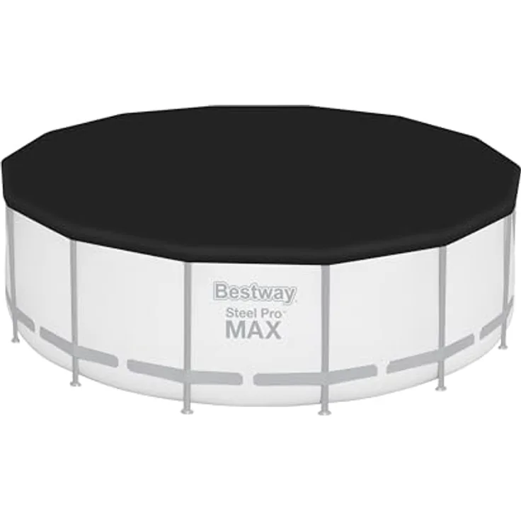 Bestway PVC-Abdeckplane Ø 427 cm, schwarz, rund