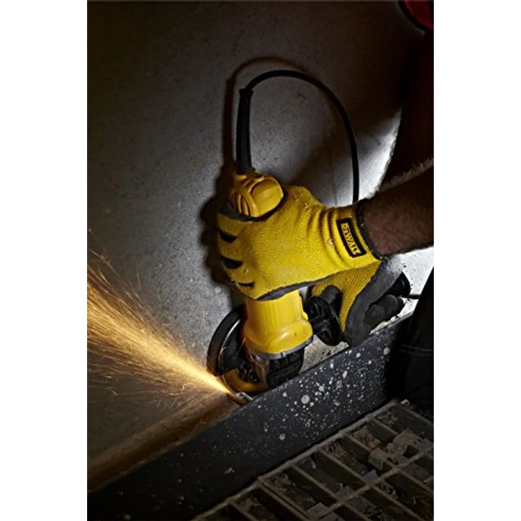 DeWalt Winkelschleifer (800 W, 115 mm Scheiben-Ã¸, Leerlaufdrehzahl 11.800 min-1, Sanftanlauf, für alle Standard-Trenn,- Schleif- und Schrupparbeiten, inkl. Schutzhaube und Zusatzhandgriff) DWE4056 – Bild 4