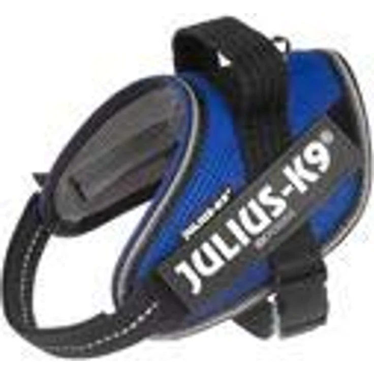 JULIUS K-9 IDC Powair Hundegeschirr, Größe 3XS/Baby 1, für Brustumfang 29-36 cm, blau, mit reflektierenden Elementen und austauschbaren Klettaufschriften – Bild 3
