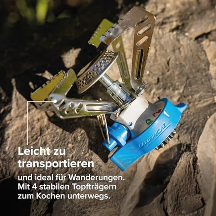 Campingaz Campingkocher Camping Connect, Gaskocher mit 1.25 kW Leistung und Easy Clic Connect, blau-silber – Bild 5