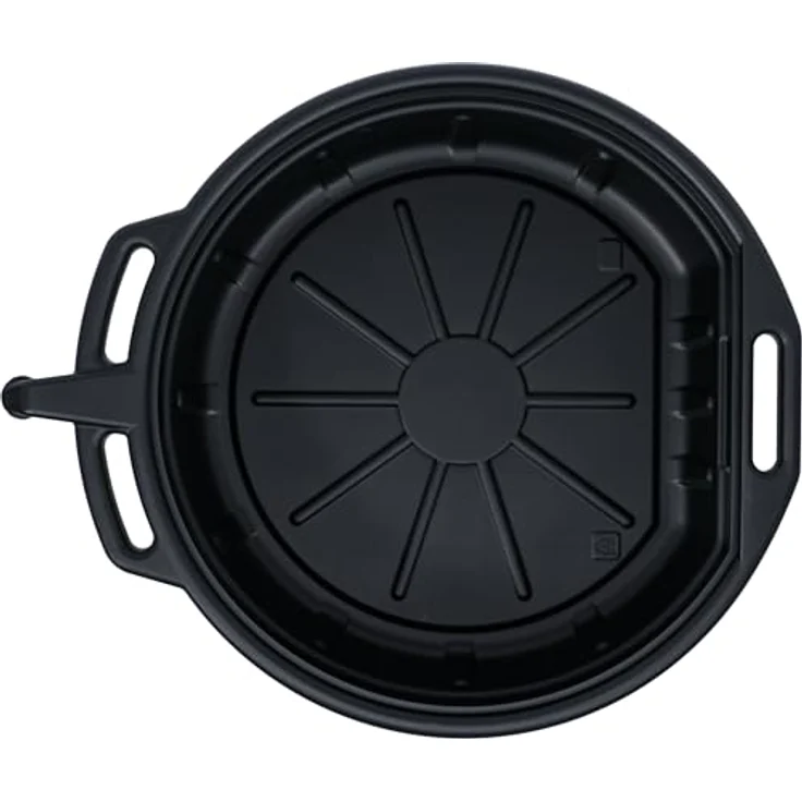 BGS 9980 Durchmesser: 570 mm | Höhe: 120 mm | Material: HDPE | schlagfest Öl-Auffangwanne mit Ausgießer 15 l – Bild 4