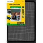 SCHELLENBERG Insektenschutz-Fensterrahmen Fliegengitter Schiebefenster, ausziehbar bis max. 193 cm, weiß und anthrazit