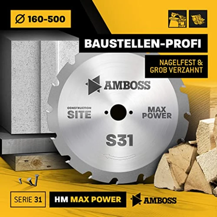 Amboss HM Kreissägeblatt - 400 x 4.0 x 30 Z=28 FWF – Bild 3