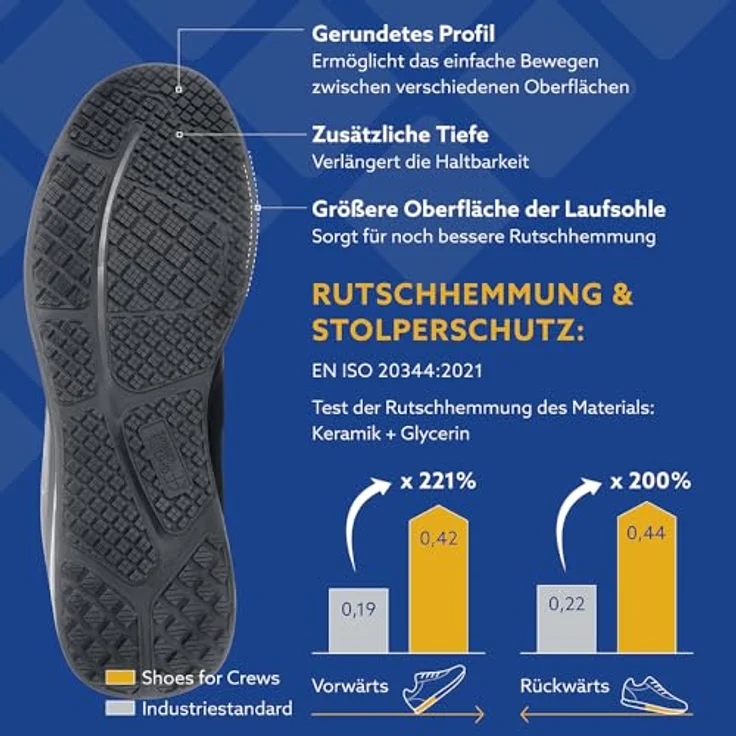 Shoes For Crews EVOLUTION II schwarz Arbeitsschuh, vegan, rutschhemmend, wasserabweisend – Bild 5