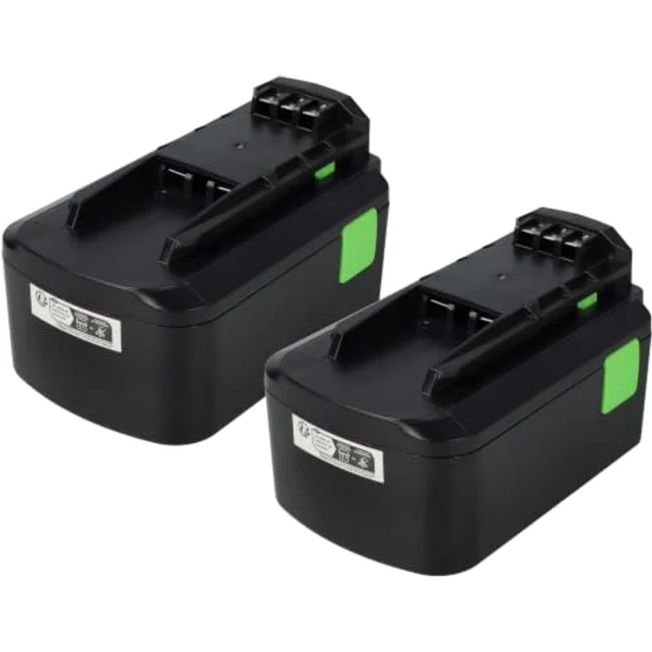 vhbw 2x Akku kompatibel mit Festo Festool TSC 55 Li 5.2 REB-Plus, 4000 mAh, Li-Ion, 18 V, schwarz – Bild 1