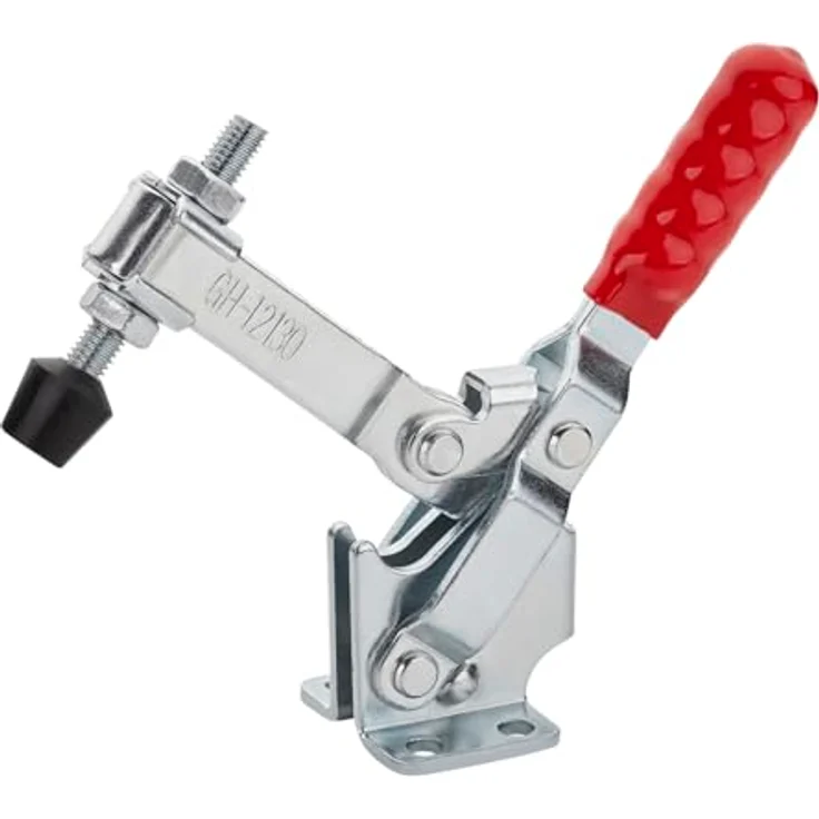 So-tech Kniehebelspanner Kniehebelklemme mit Haltekraft bis zu 227 kg, 100° Balkenwinkel, roter Griff – Bild 1