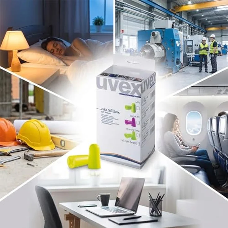 Gehörschutzstöpsel Uvex x-fit ohne Kordel 300 Paar – Bild 3
