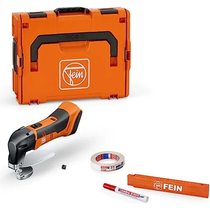 Fein Akku-Blechschere ABLS 18 1.6 E AS, Elektro-Blechschere für Bleche bis 1,6 mm, handlich und kurvengängig, inkl. Zubehör – Bild 1