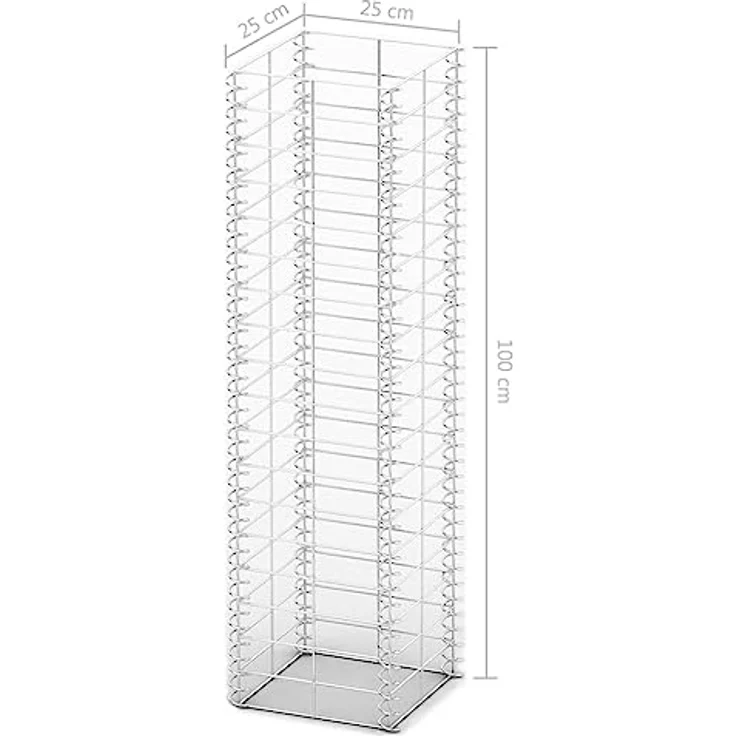 vidaXL GabionenSet 3tlg. Verzinkter Draht 25×25×100 cm – Bild 7