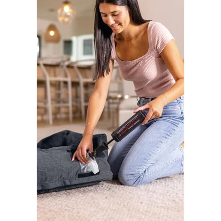 Intex Tierbett INTEX 48701NP, Hunde-Bett für kleine Hunde bis 9,1kg (78x58x22), waschbarer Bezug und Handpumpe – Bild 4