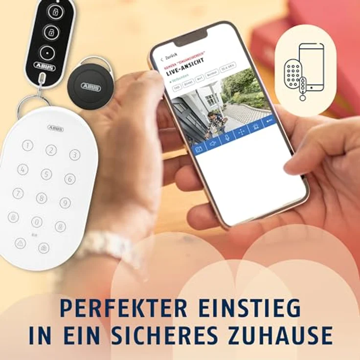 ABUS Smartvest Pro Funk-Alarmanlage & App Starter Set FUAA45000, erweiterbar, selbstinstallierbar, Sprachassistent-kompatibel, ohne Abo – Bild 5