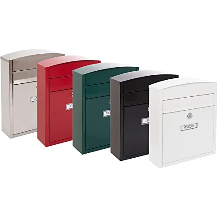 Arregui Compact E5731 Individueller Briefkasten aus Stahl, Größe S (DIN A5), Weiß, 28,5 x 24 x 9,5 cm – Bild 7