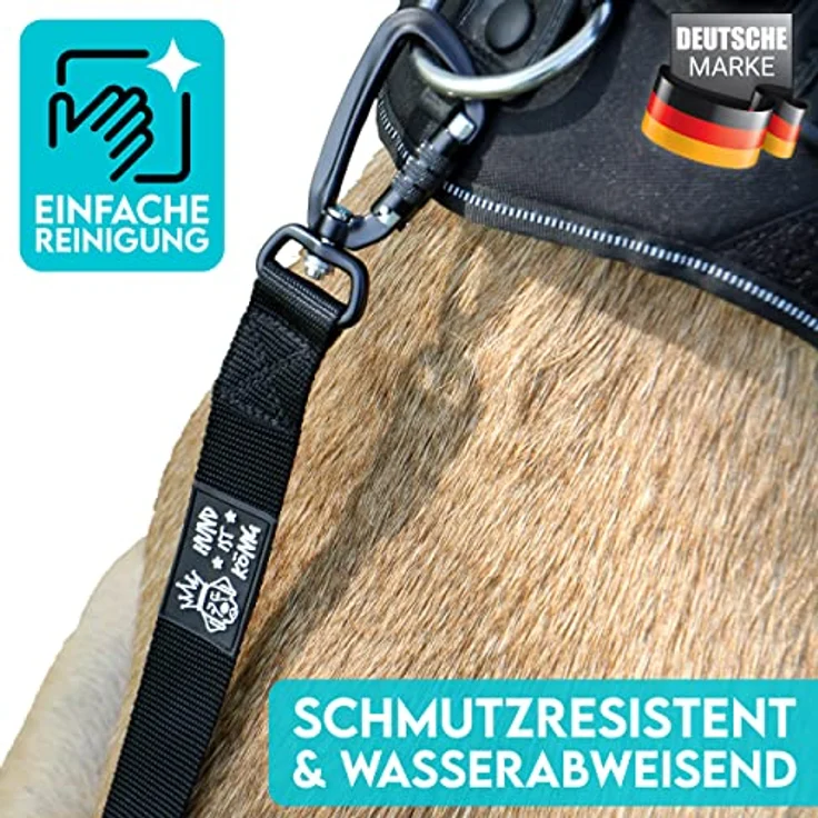 HUND IST KÖNIG® Schleppleine für Hunde - Lange Hundeleine 15m mit Griffpolster - Laufleine für Hunde mit Sicherheitskarabiner für erfolgreiches Hundetraining inkl. eBook – Bild 5