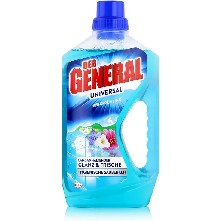 Der General Der General Universal Bergfrühling 750ml Allzweckreiniger mit Repair- und Refresh-Effekt, strahlender Glanz und langanhaltende Frische