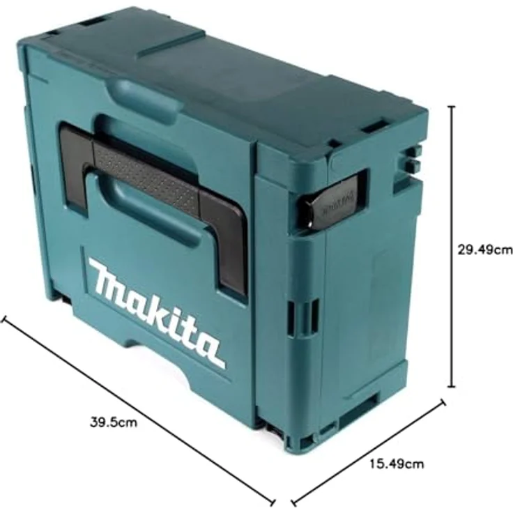 Makita MAKPAC 2 Systemkoffer + Boxeneinsatz mit farbigen Boxen P-83652 + Deckeleinlage Schaumstoff – Bild 6
