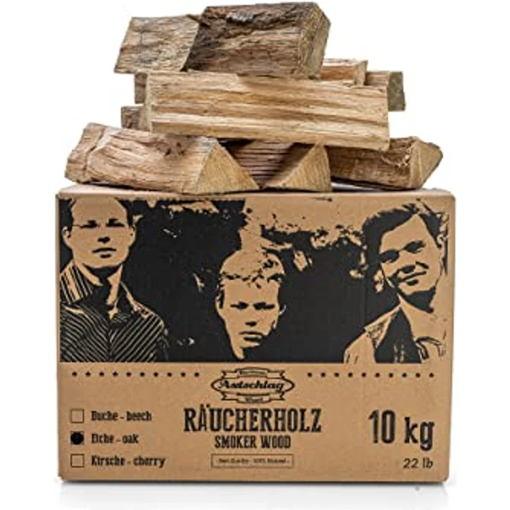 Axtschlag Räucherholz (Smoker Wood) Oak - Eiche 10 Kg – Bild 2
