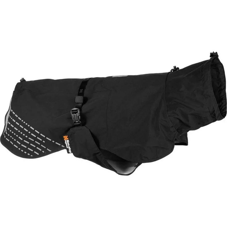 Non-stop dogwear Fjord Raincoat, Hunderegenmantel aus Nylon/Polyester, wasserdicht schwarz