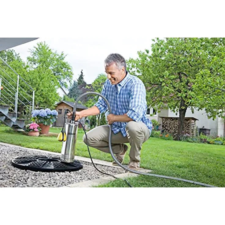 Kärcher BP 2 Cistern Tauchdruckpumpe 800 Watt 5.700 l/h Entwässerung max. Förderhöhe 32 m max. Förderdruck 3,2 bar max. Tauchtiefe 7 m max. Wassertemperatur 35 °C Kabellänge 10 m 10 kg – Bild 4