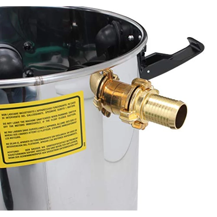 Unicraft Cleancraft Spezialsauger (Nass- und Trockensauger, 41 l Behältervolumen, Lärmfilter, mit Wasserpumpe) - Ideal für Flüssigkeiten im Keller, Aluminium Saugrohr, inklusive vielseitiger Düsen – Bild 5