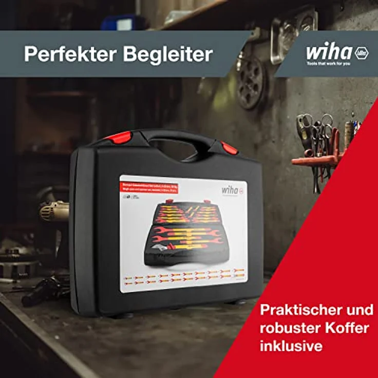 Wiha Einmaul-Gabelschlüssel Set isoliert, 21-tlg. 6-32 mm, für sicheres Arbeiten bis 1.000 V AC – Bild 6