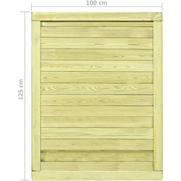 vidaXL Gartentor Imprägniertes Kiefernholz 125 x 100 cm – Bild 4