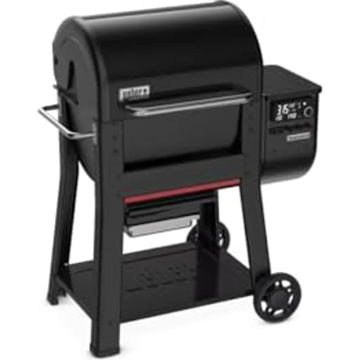Weber Pelletgrill Searwood, 60 x 44,5 cm Grillfläche, Schwarz, mit WLAN-Steuerung und Rapid React Temperaturregler – Bild 3