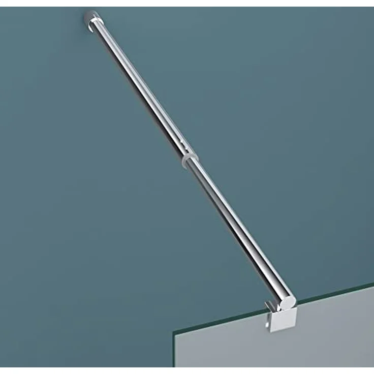 Mai & Mai Duschwand Bremen2VS, Duschabtrennung 100x200cm mit 10mm ESG-Sicherheitsglas und NANO-Beschichtung, Walk-In Design – Bild 3