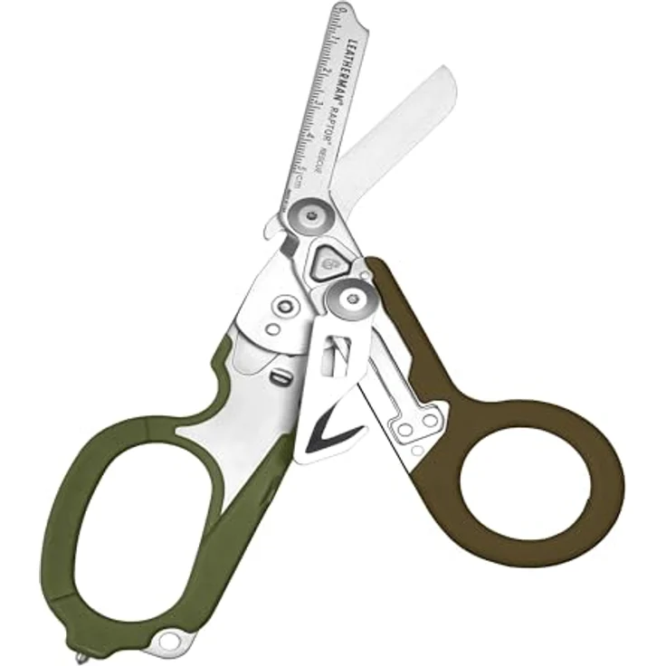 Leatherman Raptor Rescue, Notfallschere mit 420HC Edelstahlklingen und Utility Holster, Wald – Bild 4